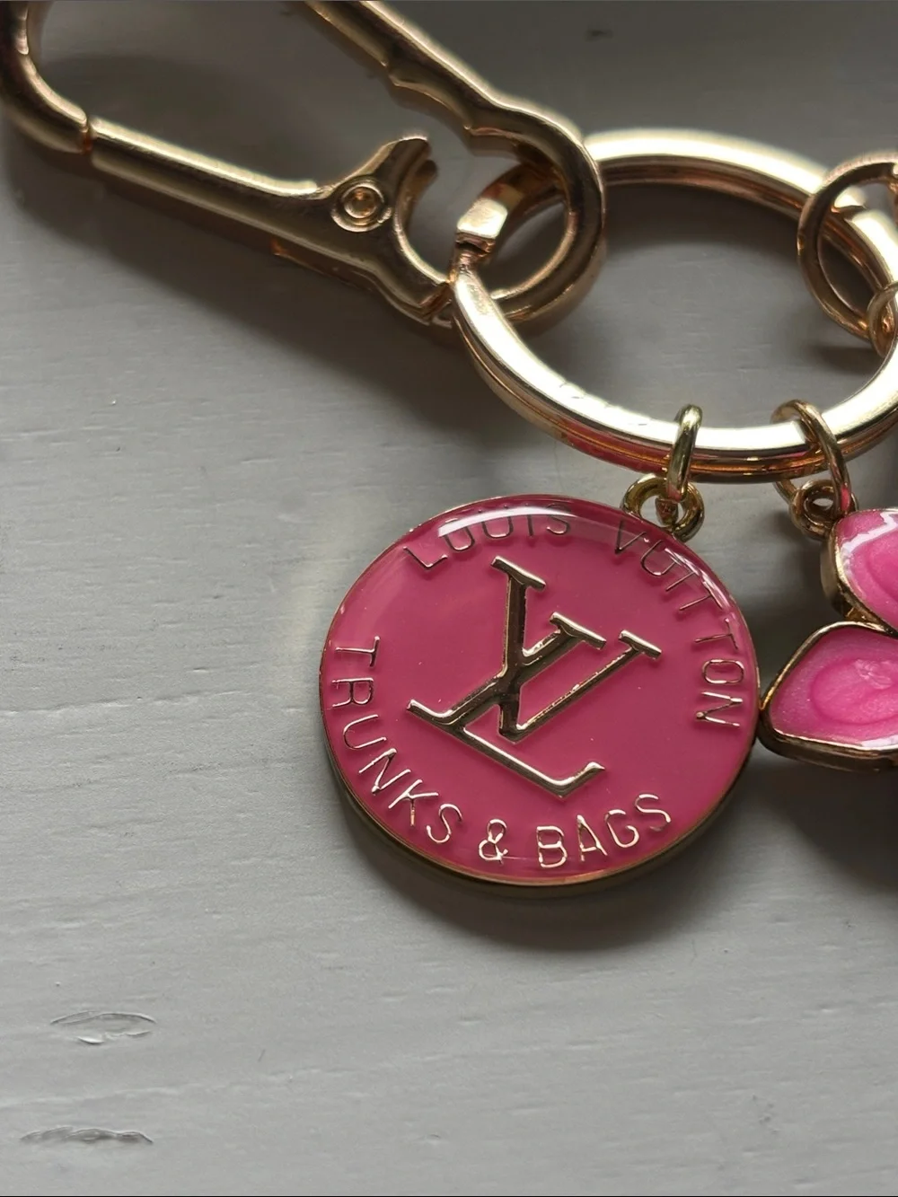 Louis Vuitton zipper pull keychain